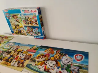 Puzzle Avengers 104 piezas y patrulla canina 3x48