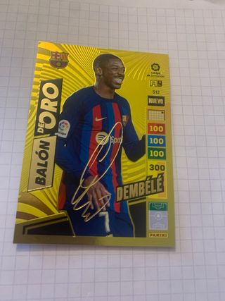 Carta Dembélé Balón de Oro Firmada 22/23