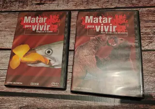 Lote Libros y DVDs Naturaleza y animales