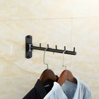 LEZED Perchero de pared en Acero Inoxidable Plegab