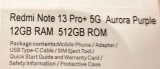 Xiaomi Redmi Note 13 Pro+ 5G 520Gb