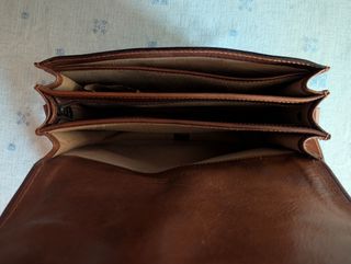 Borsa tracolla donna vera pelle marrone