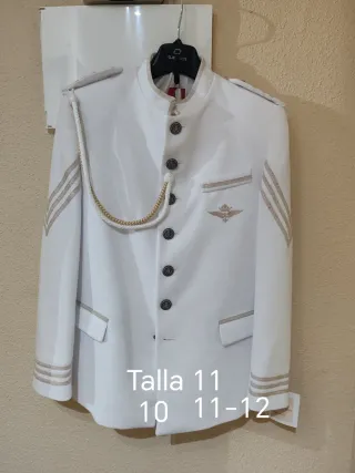 Traje de niño almirante azul y blanco