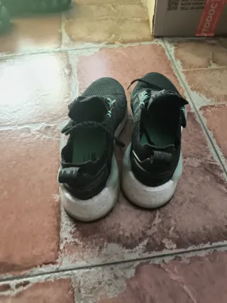 Zapatillas Adidas Running Negras y Turquesa