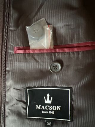 Abrigo Macson Caballero Marrón Talla 56