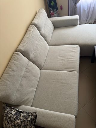 Sofá chaiselongue 3 plazas modulable