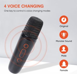 DYNASONIC B52. Karaoke con Dos microfonos. Altavoz