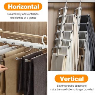 Percha Múltiple para Pantalones, 6 en 1, Organizad