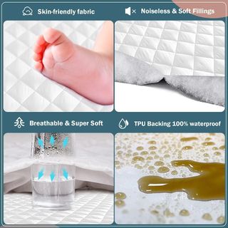 Dudu N Girlie Protector de colchón acolchado imper