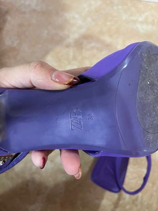 Tacones Zara Morados