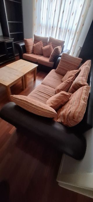 Sofás Banak Marrón y Multicolor
