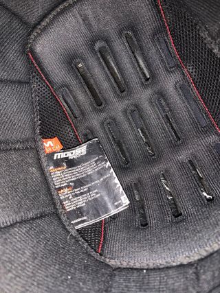 Casco de Cross Negro con Diseño Morado