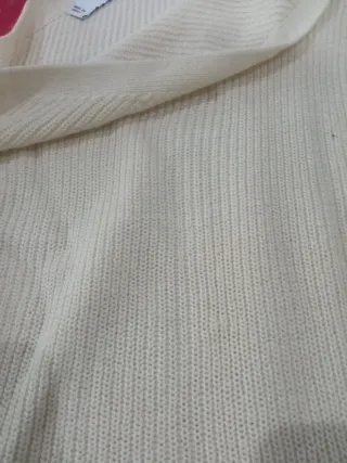 Jersey Mango Hombro Descubierto Blanco