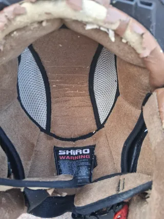 Casco Moto SHIRO Marrón para Reparar
