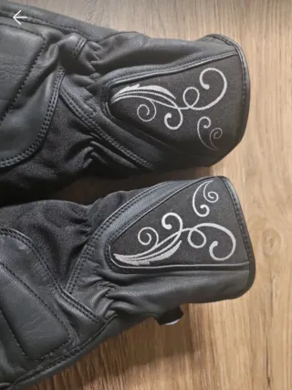 Guantes Moto Mujer Rainers Negros. Talla S