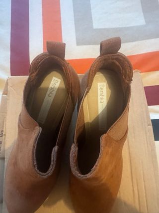Botines tacón Bershka marrones