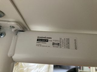 Escritorio elevable GLADHÖJDEN blanco 100x60