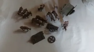 Lote Belén Carros Bueyes y ovejas belen