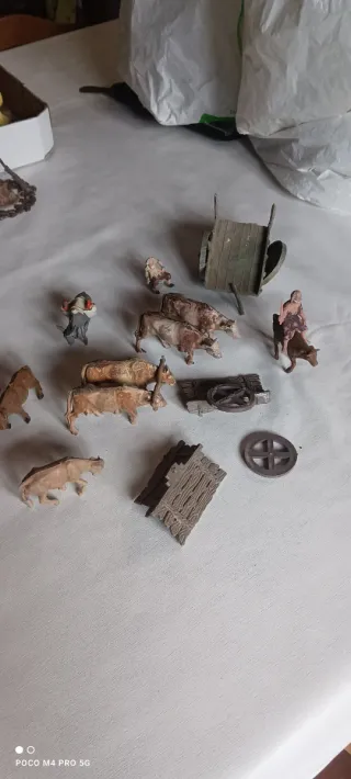 Lote Belén Carros Bueyes y ovejas belen