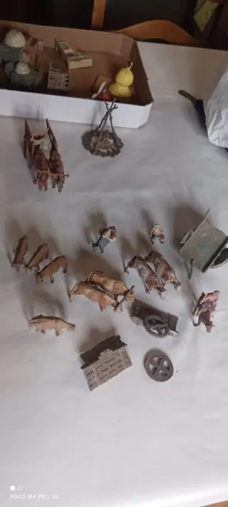 Lote Belén Carros Bueyes y ovejas belen