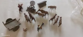 Lote Belén Carros Bueyes y ovejas belen