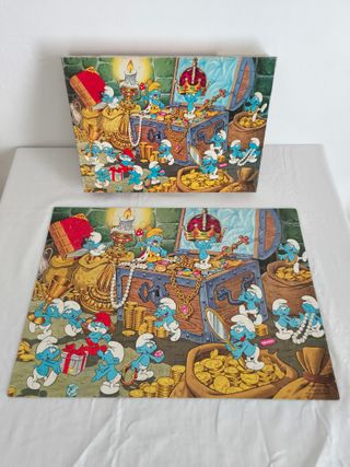 Puzzle I Puffi Clem Toys Anni '80