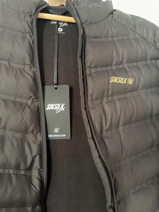 Chaqueta SikSilk Negra con Capucha