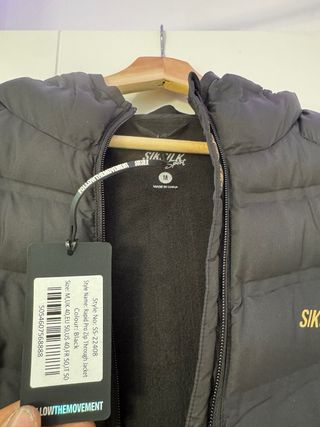 Chaqueta SikSilk Negra con Capucha