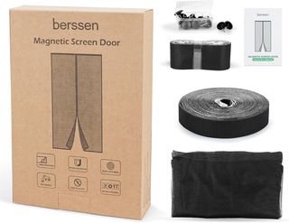 Mosquitera Puerta Magnetica - 110 x 210 CM - Negro