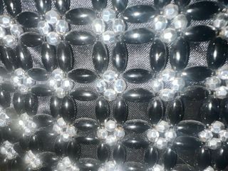 Bolso de fiesta negro y plateado