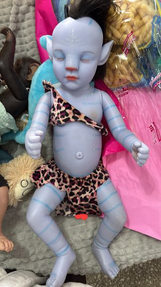 Bebé Avatar de Silicona, ojos cerrados