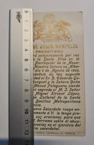 2 estampas religiosas 1918 y 1900