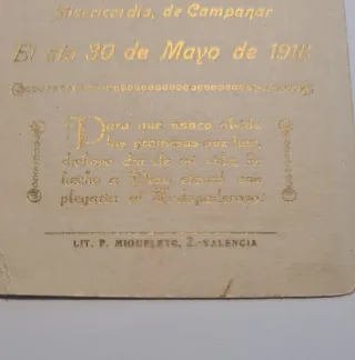 2 estampas religiosas 1918 y 1900