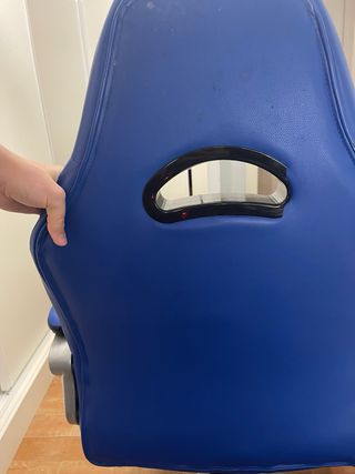Silla gamer azul