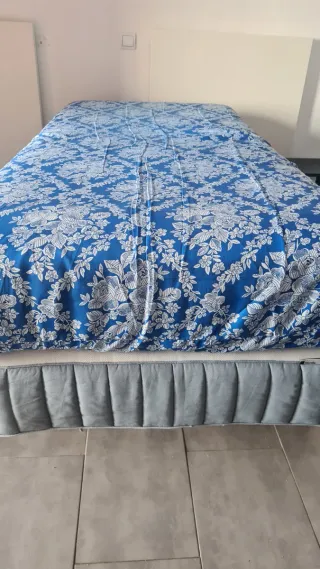 2x Colchón IKEA Blanco/Azul 90x200