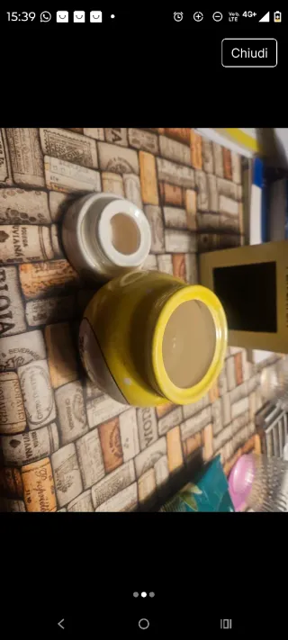 Porta Marmellata in Ceramica Giallo