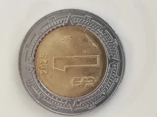 Moneda Mexicana 1 Pesos