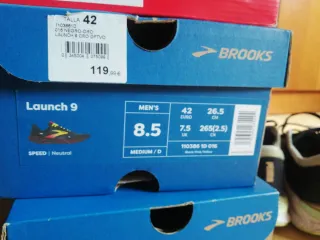 Zapatillas running Brooks Launch 9. Talla 9 USA