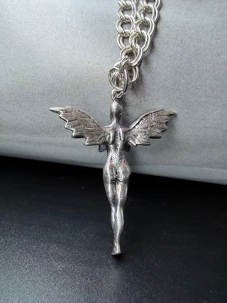 Collar Plata Colgante Ángel Guarda