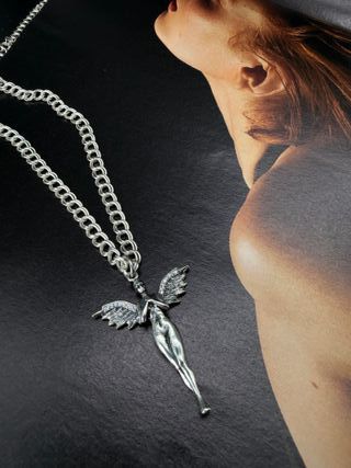 Collar Plata Colgante Ángel Guarda