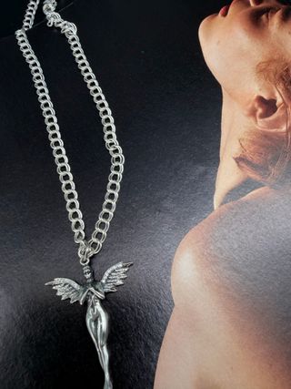 Collar Plata Colgante Ángel Guarda