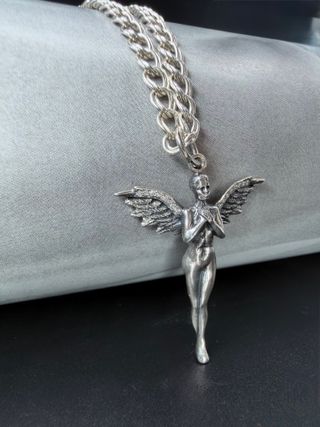 Collar Plata Colgante Ángel Guarda