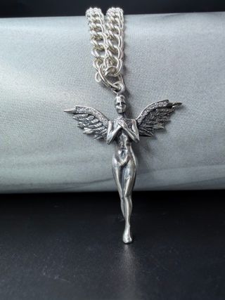 Collar Plata Colgante Ángel Guarda