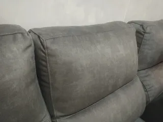 Sofá modular gris tela