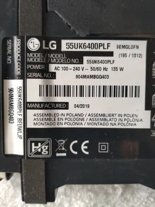 Se Vende Placa Main Board TV LG