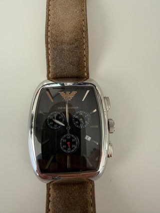 Reloj Emporio Armani Cronógrafo Marrón/Negro