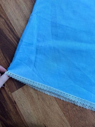 Camisón vintage azul años 60 lencero hecho a mano