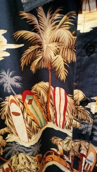 Camisa Hawaiana Estampada