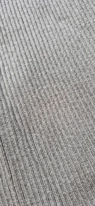 Jersey punto canalé verde manga larga Talla M