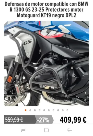 Defensas BMW R 1300 GS Motoguard KT19